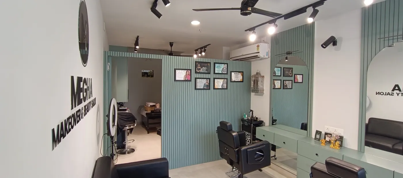 Inside Megha Makeover & Beauty Salon